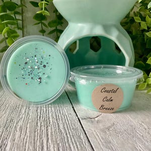 Coastal Calm Breeze Wax Melt: Strong Scented 2 oz Shot Cup