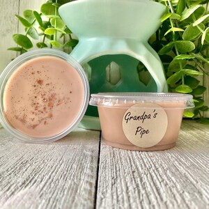 Grandpa’s Pipe Wax Melt, 2 oz Shot Cup, Strong Scented Wax Melt, Wax Tarts