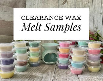 Clearance Wax Melt Samples, Strong Scented, 1 oz Sample Size Cup