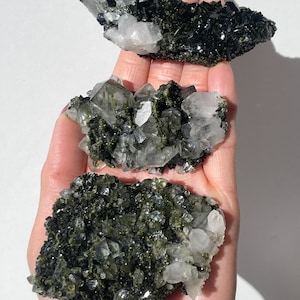 Fairy Forest Quartz - Epidote in Quartz from Turkey - Natural Raw specimen - You Choose!