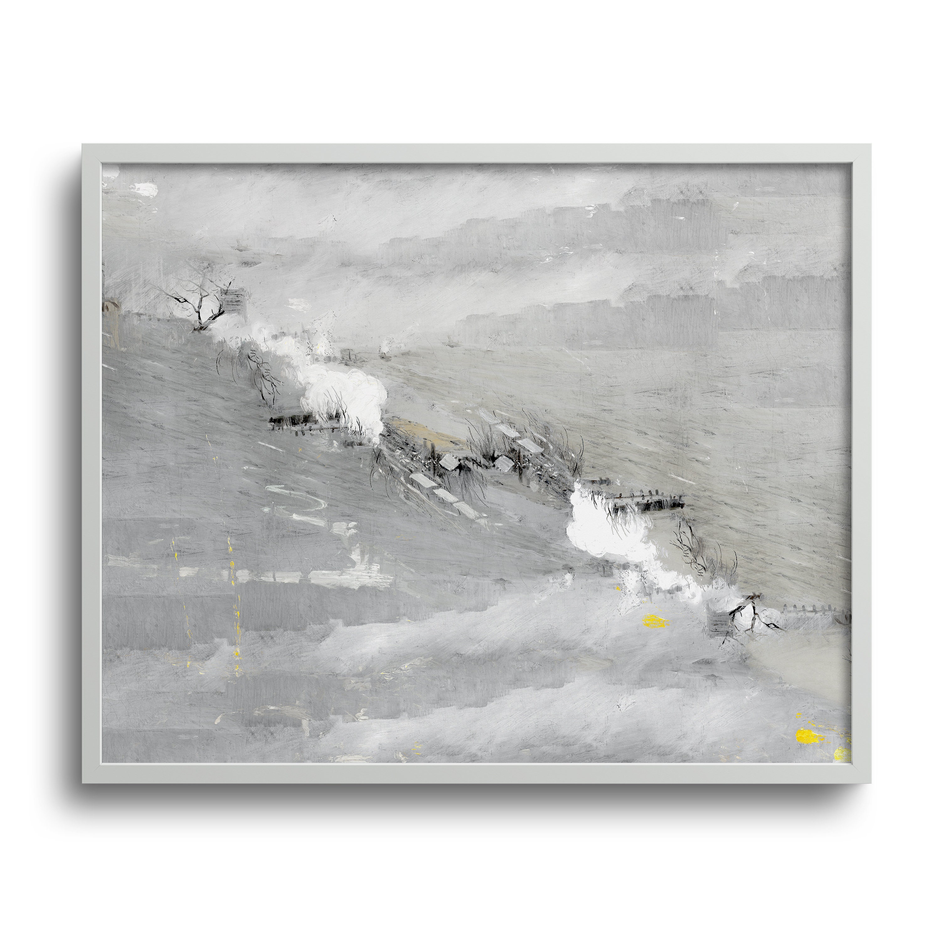 Abstract Landscape Wall Art Muted Colors Painting Original Etsy