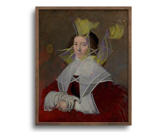 Altered Antique Portrait of a Woman, Vintage Print, Surreal Abstract, Original Artwork, Paper or Canvas Print, 8x10, 11x14, 16x20, 24x30 in