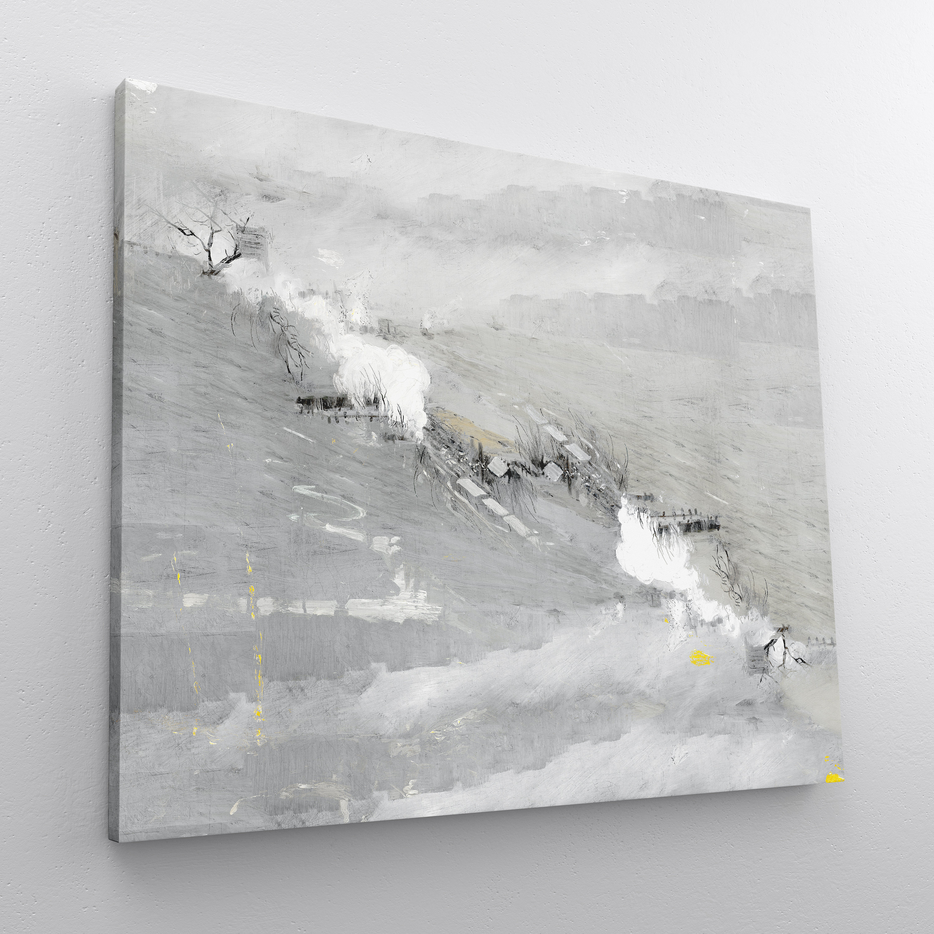 Abstract Landscape Wall Art Muted Colors Painting Original Etsy