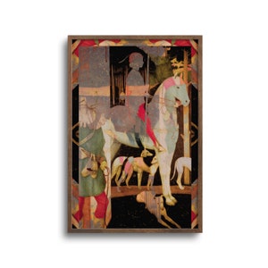 Altered Antique Painting, Surreal Print, Medieval Wall Art, Eclectic Decor, Paper or Canvas – 6x9, 8x12, 12x18, 16x24, 20x30, 26x39 in