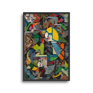 Colorful Abstract Painting, Cubist Wall Art, Modern Art Print, Original Artwork, Print or Canvas – 6x9, 8x12, 12x18, 16x24, 20x30 in