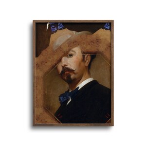 Vintage Portrait of a Man, Altered Antique Painting, Original Artwork, Paper or Canvas Print – 6x8, 9x12, 12x16, 18x24, 24x32 in