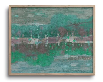 Abstract Landscape Print, Original Artwork, Contemporary Decor, Fine Art Paper or Stretched Canvas, Unframed