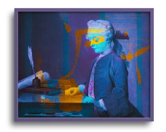 Altered Portrait Art Print: Eclectic Surrealism on Fine Art Paper or Canvas
