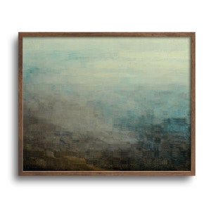 Abstract Landscape Print, Antique Oil Painting Style, Rembrandt Artwork