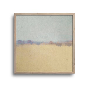 Minimal Abstract Landscape Print, Original Artwork, Square Wall Art, Paper or Canvas – 8x8, 12x12, 16x16, 20x20, 24x24, 30x30 in