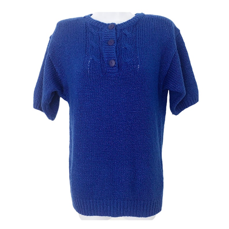 Vintage Short Sleeve Cozy Sweater