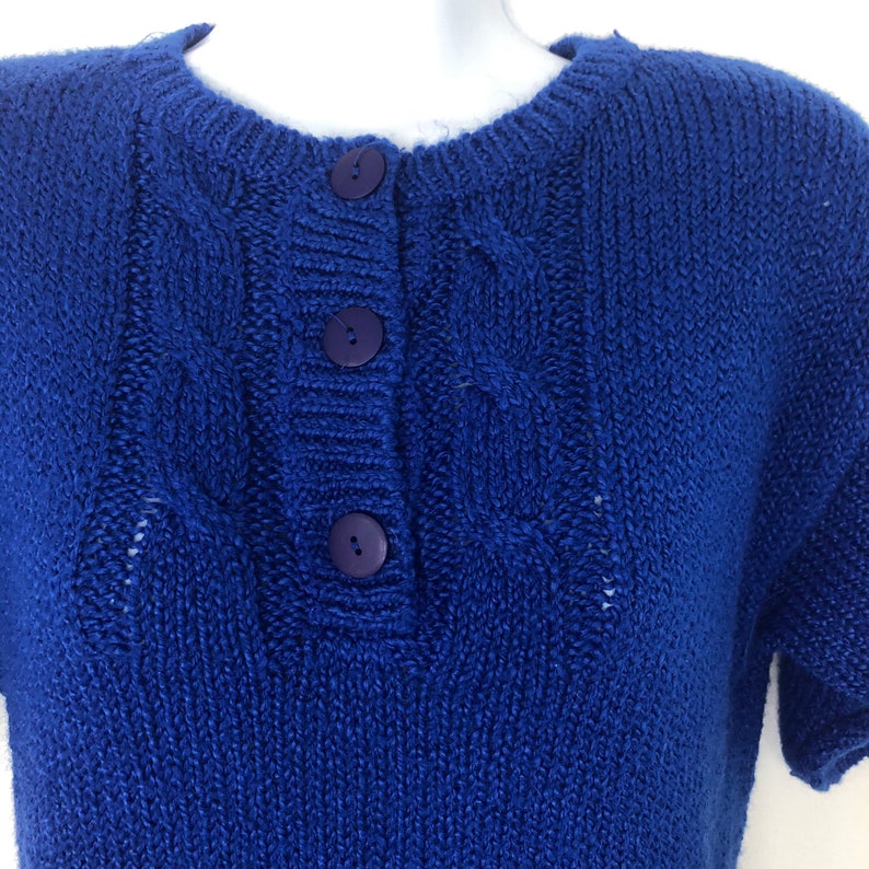 Vintage Short Sleeve Cozy Sweater