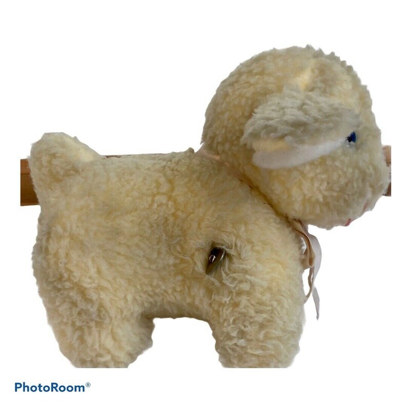 Vtg BANTAM Musical Woolly LAMB Plush Wind up Baby Sheep Mary Etsy