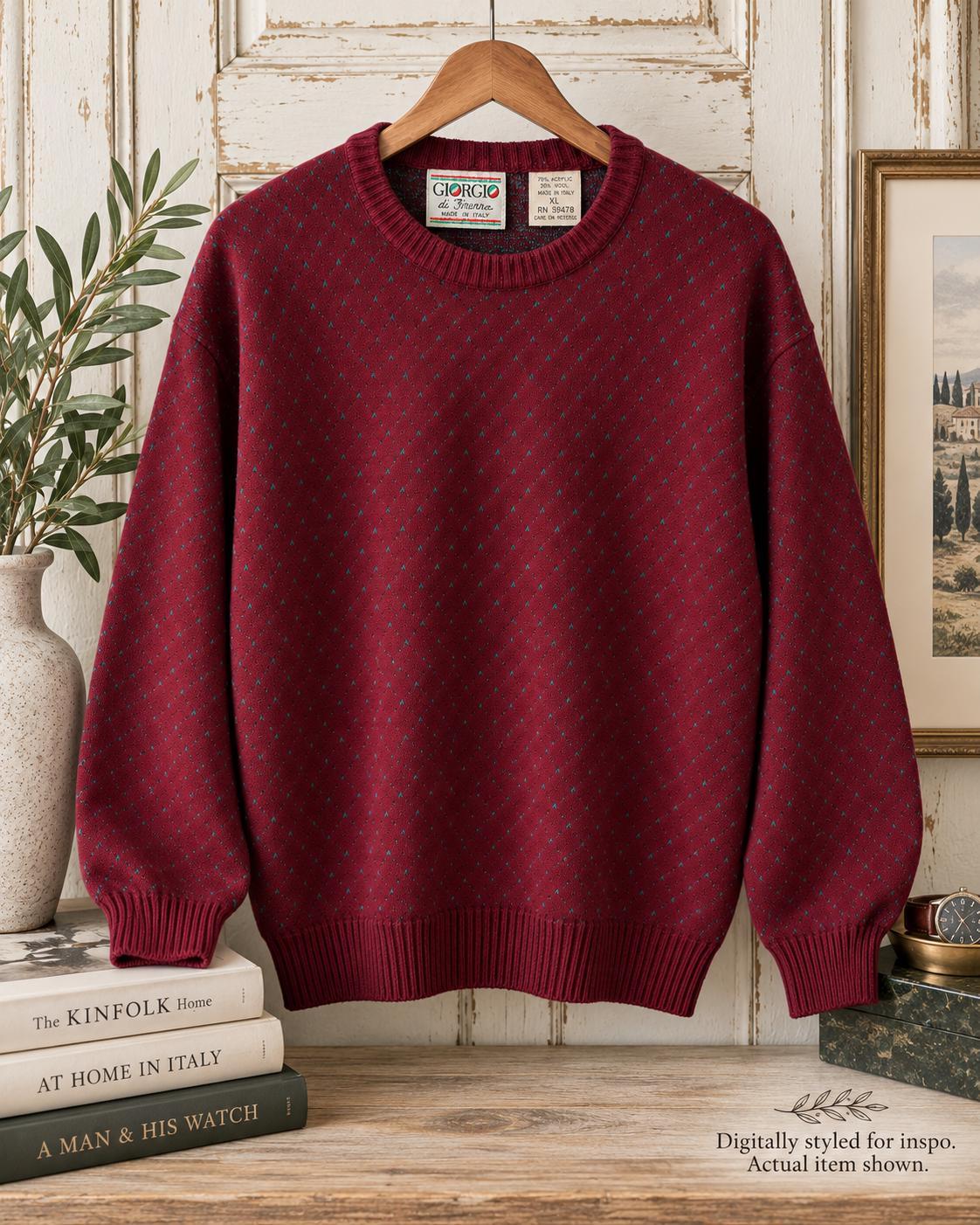 Vintage Italian Wool Sweater - Etsy