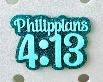 Bible Verse Bogg Bag Charm | Custom Bogg Bag Pop In | Gift for Friend | Faith Bogg Bag Bit | Personalized Bogg Bag Accessory | Scripture