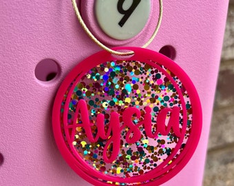 Mermaid Confetti Bogg Bag Charm | Custom Bogg Bag Tassel | Beach Tote Charm | Personalized Bag Charm | Bogg Bag Accessories | Backpack Tag