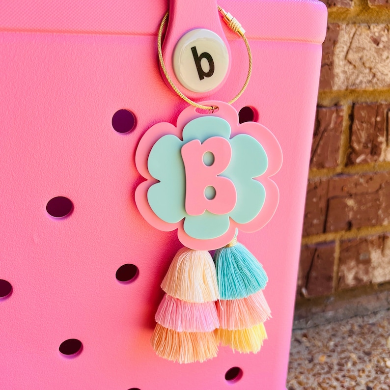 Custom Daisy Bogg Bag Charm Bogg Bag Tassel Beach Tote Etsy