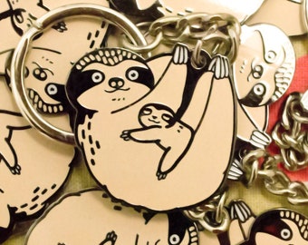 Sloth Keychain