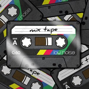 Mix Tape Vinyl Sticker