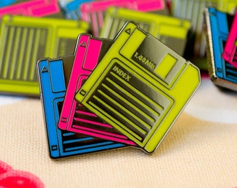 Floppy Disks Enamel Pin