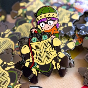 Lucca & Robo (Chrono Trigger) *BIG* Enamel Pin