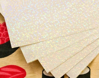 A4 Holographische Selbstklebende Transparentfolie (Punkte Muster)