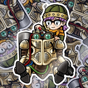 Lucca & Robo (Chrono Trigger) Vinyl Sticker