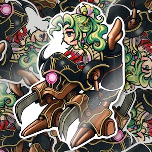 Terra in Magitek Armor (Final Fantasy III / Final Fantasy VI) Vinyl Sticker