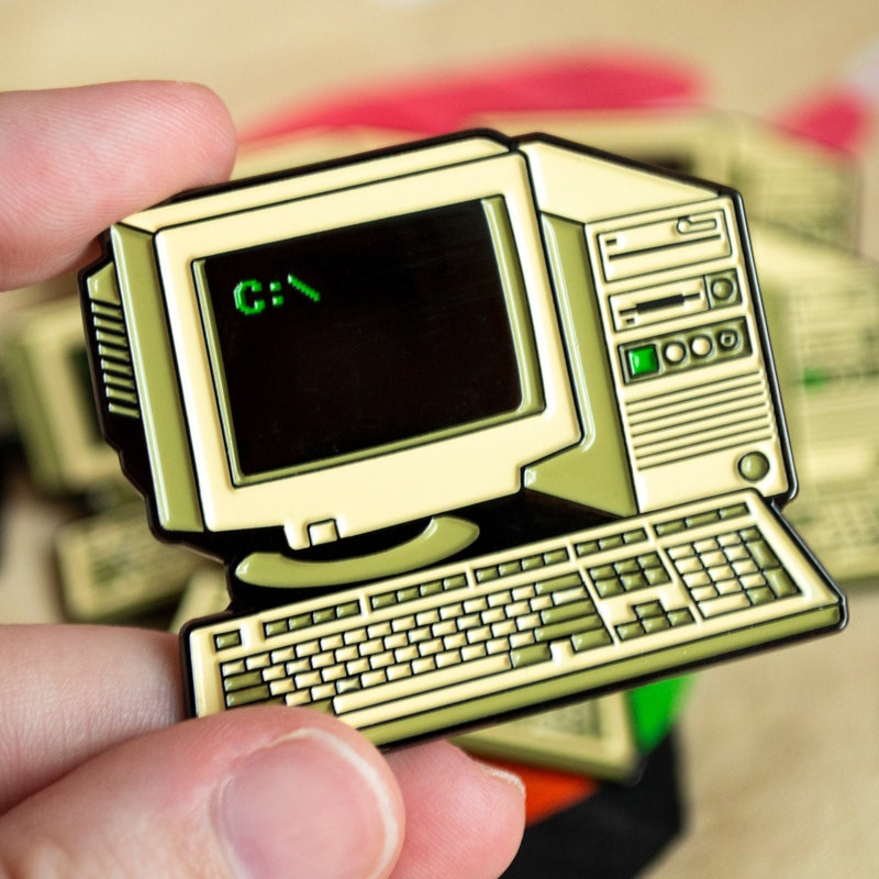90s Computer Pin - Etsy