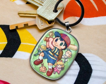 Earthbound Rounded Frame Keychain