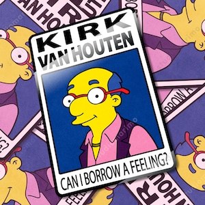 Kann ich ein Gefühl ausleihen? Kirk Van Houten Vinyl Sticker