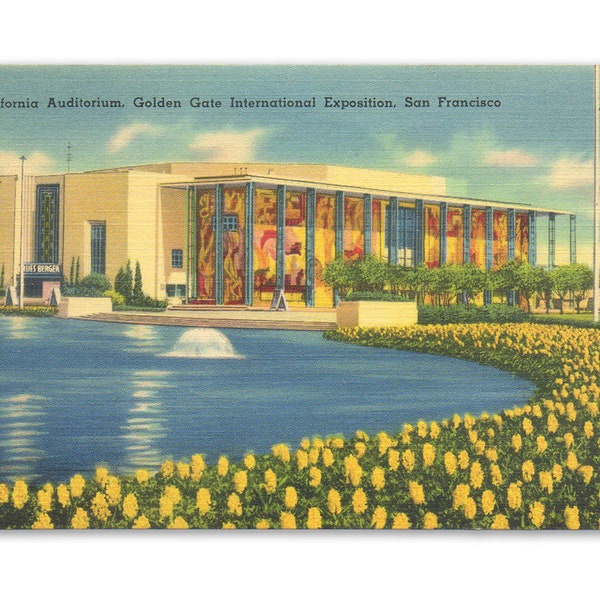 Vintage San Francisco, Golden Gate Exposition, Vintage Postcard, Old Postcard, Historic Photo, Deltiology, Vintage California