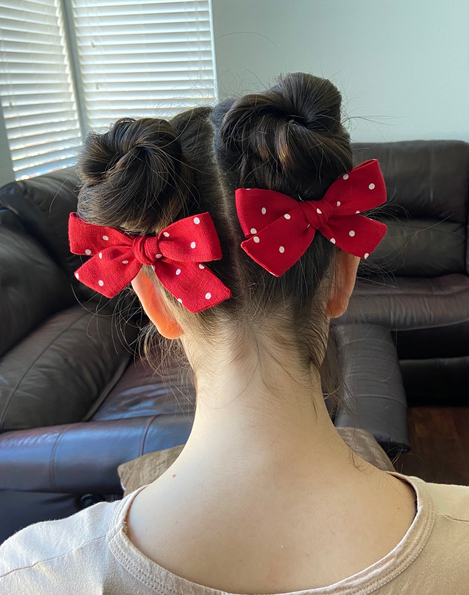 Linen hair bow. Big hair bows. Baby head bows. Girls big bows. Etsy