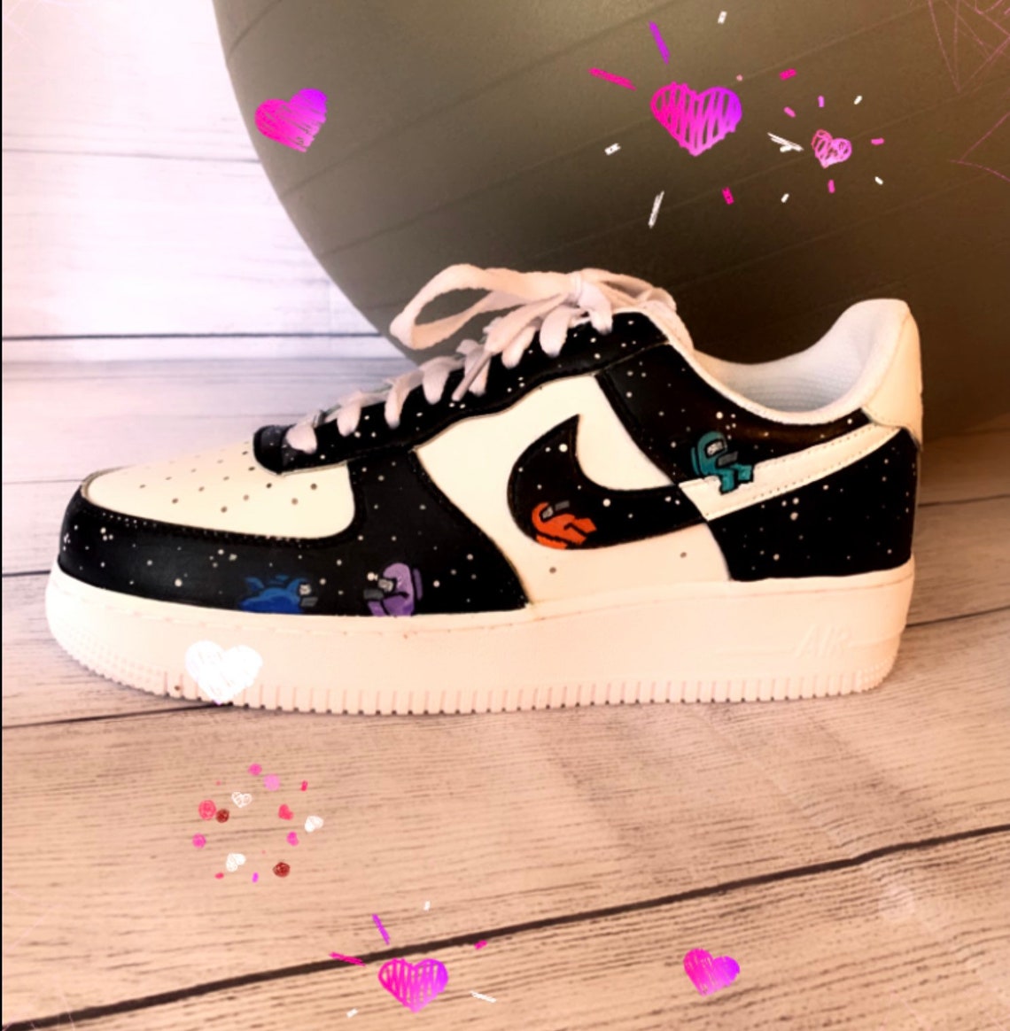 Custom Women's Nike Air Force 1 Sage Low All White Shoes 