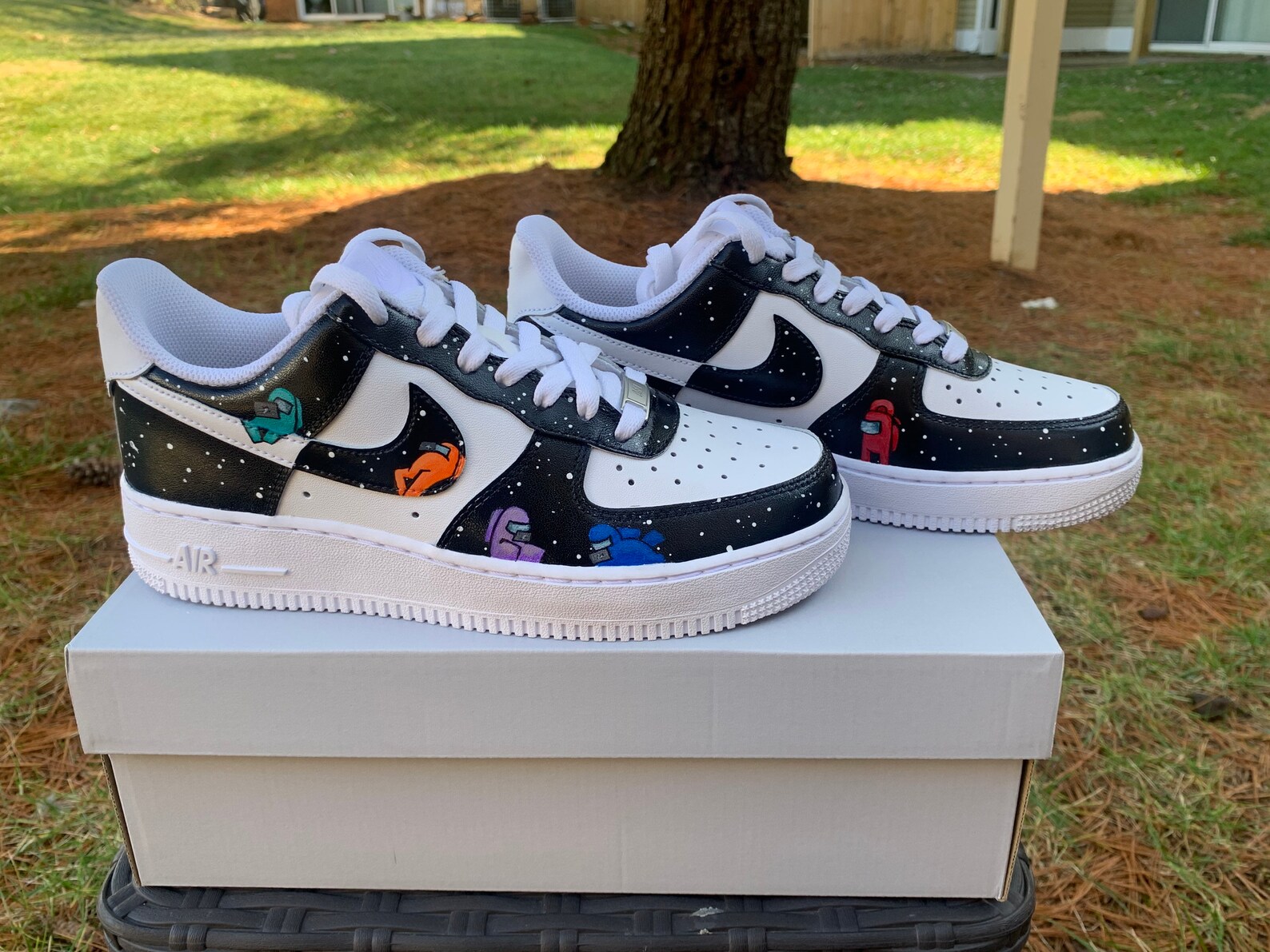 Womens Nike Air Force 1 Custom Made Hand Painted Among | Etsy