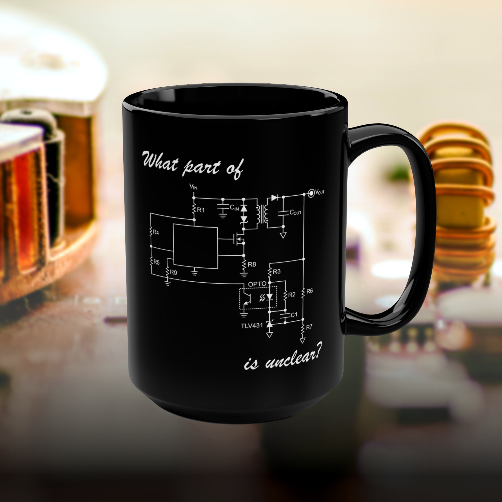 Modern Art Circuit Mug 20 oz | Physics Gift