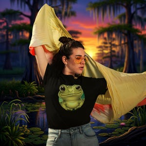 Baby Frog Graphic Unisex T-Shirt, Cute, Nature Lovers, Eco-Friendly Fashion