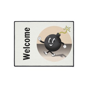 Happy F-Bomb Welcome Mat Heavy Duty Floor Mat