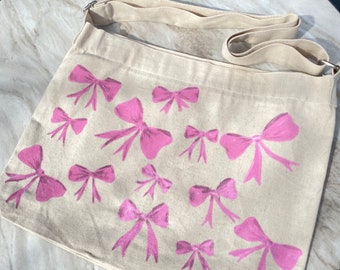 Bolso tote con estampado de lazo pintado Haind de Coquette