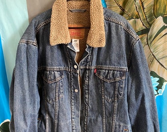 levis denim wool jacket