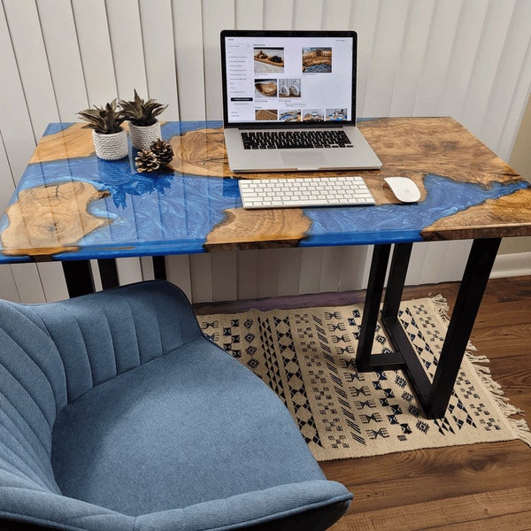Epoxy Office Desk Etsy