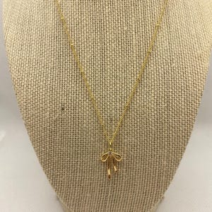 Gold Bow Necklace