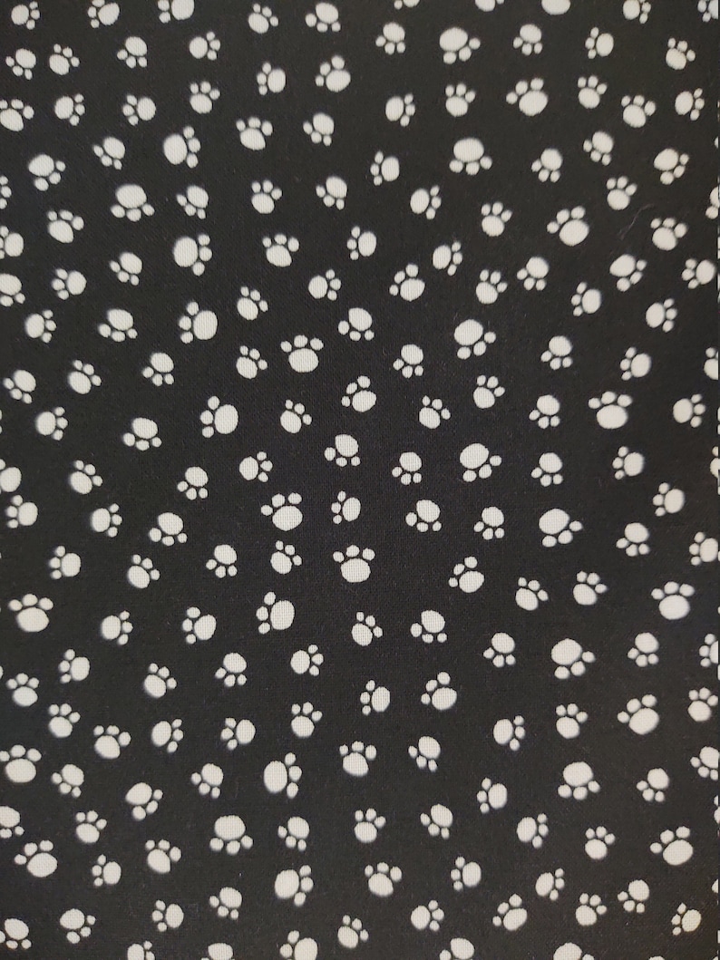 Dogs Paw Print Dog Bones 100 Cotton Fabric by the Yard and Etsy