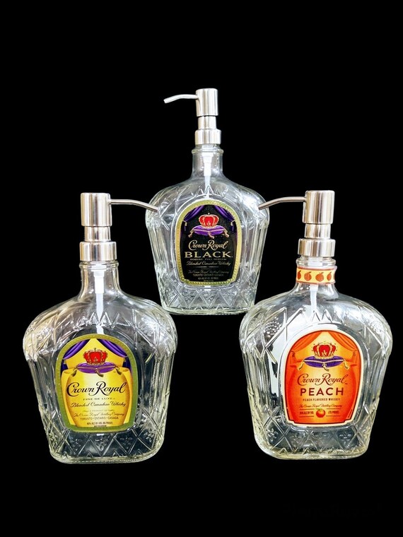 Liquor Bottle Soap Dispenser Liquor Dispenser Bar Decor Etsy