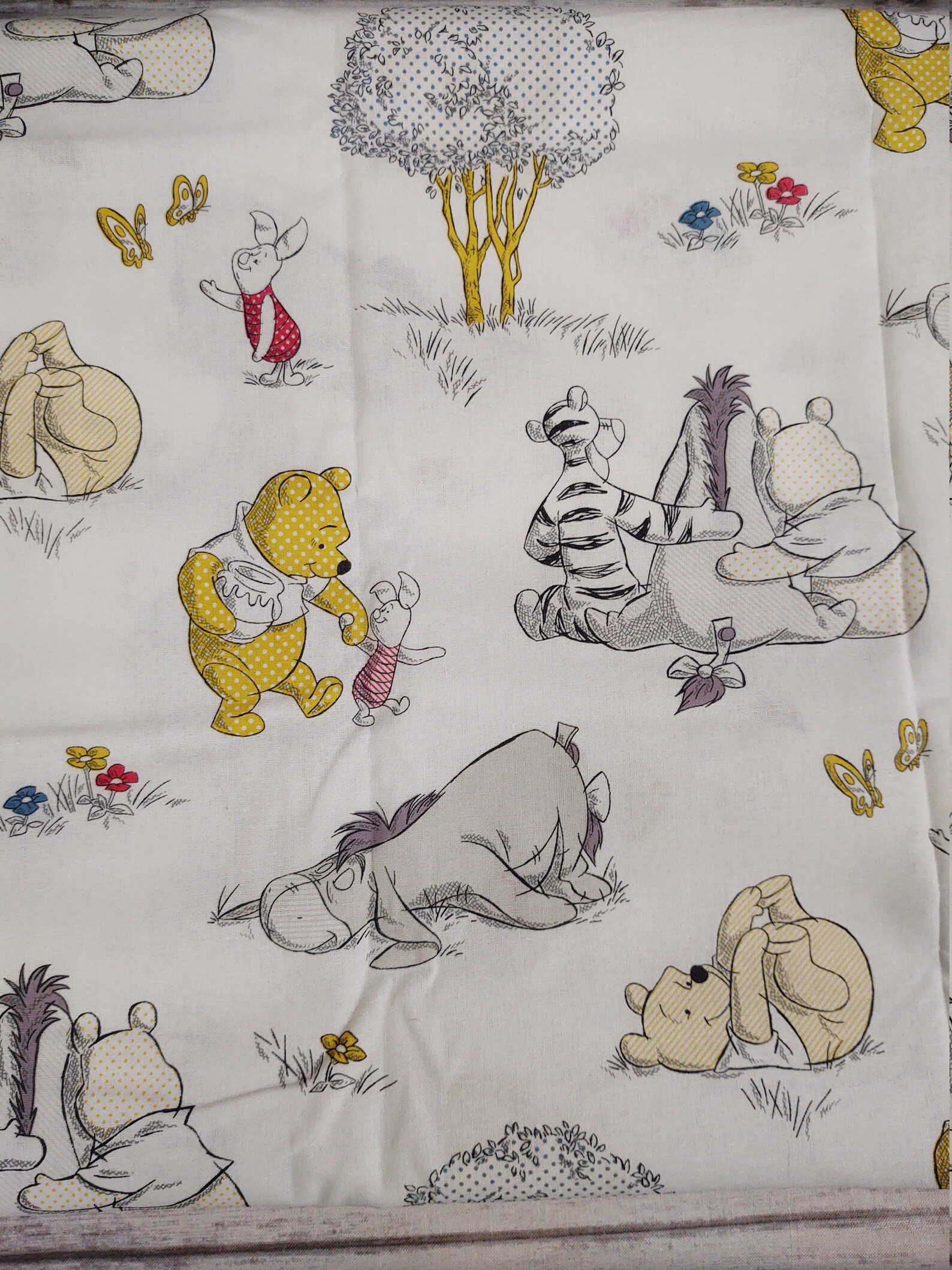 Disney Winnie the Pooh Cotton Fabric. New Winnie the Pooh Etsy