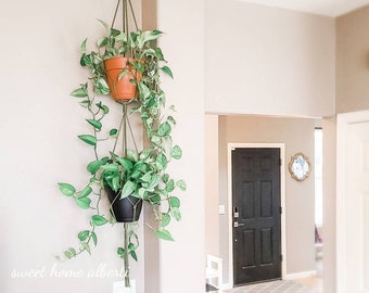 NEW COLORS! Double Plant Hanger - Macrame Hanging Plant