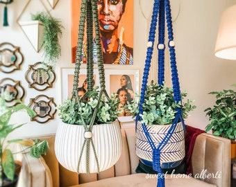 Tassel Free Plant Hangers - No Tail Macrame Plant Hangers