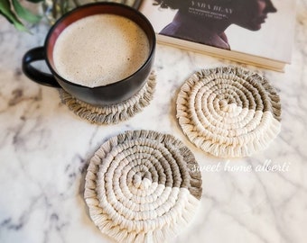 Macrame Coasters - Neutral Table Decor