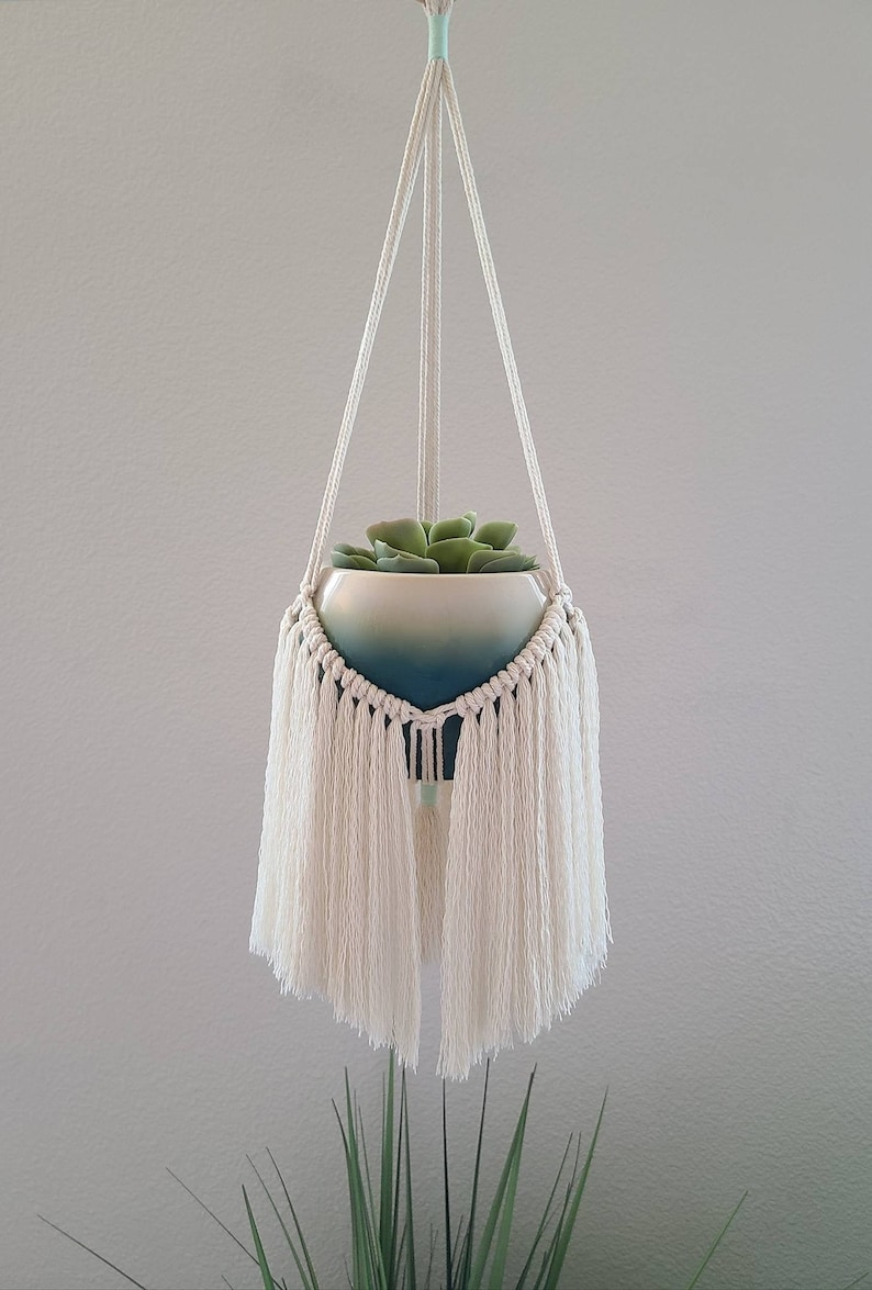 DIY macrame plant hanger instructions Plant hanger pattern | Etsy
