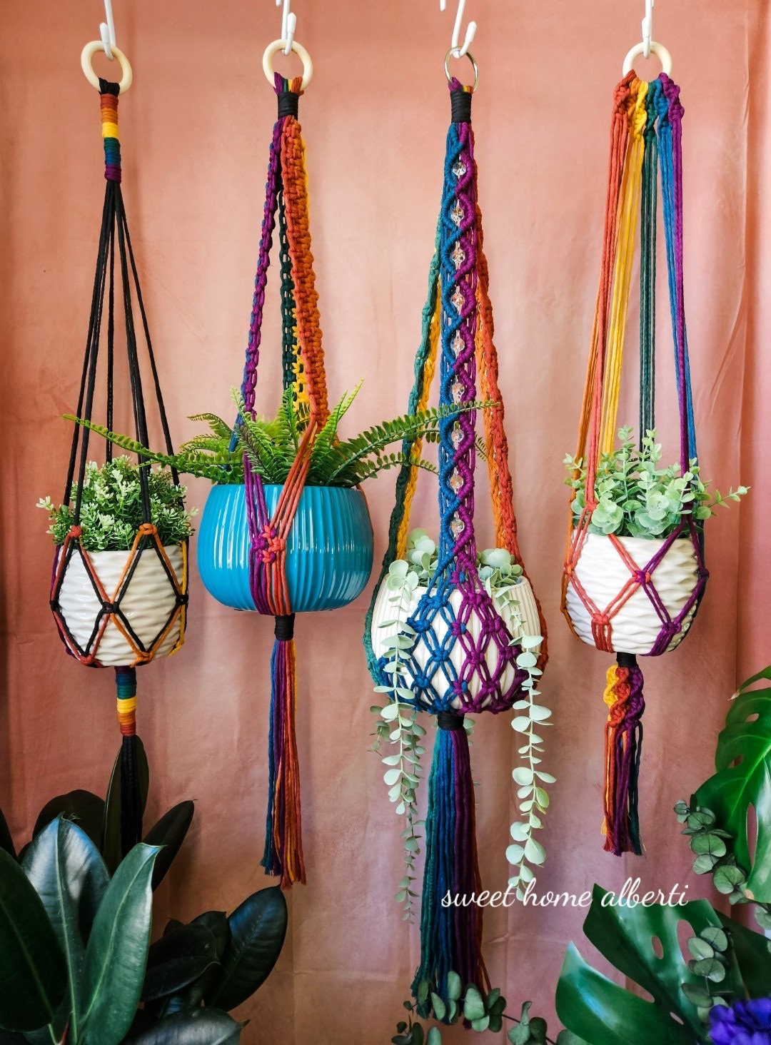 DIY Macramé Plant Hanger Kit Makes 3 By Aesthetic Creative